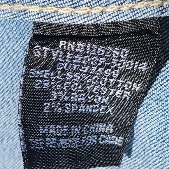 Velvet Heart Snap Long Sleeve Jean Dress  Small - Picture 9 of 16